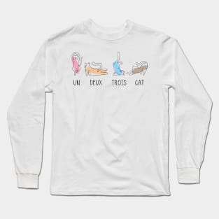 Cat in Yoga poses Long Sleeve T-Shirt